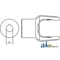A & I Products Implement Yoke, Round Bore 1 1/4" w/ 1/4" Keyway & Set Screw 5.5" x3.5" x3" A-W380648-A - alternate 1